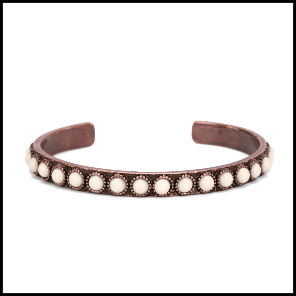 Boho Cuff Bracelet Elastic Adjustable Wristband R… - image 1